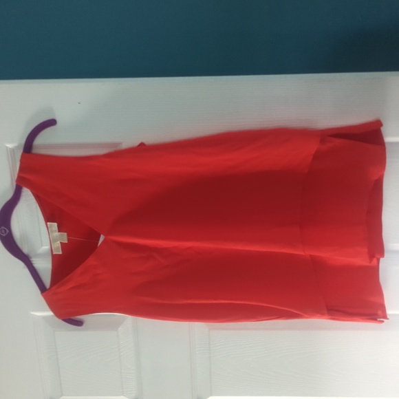 Michael Michael Kors bright ruby tank size S NWT layered look twofer - Picture 1 of 6